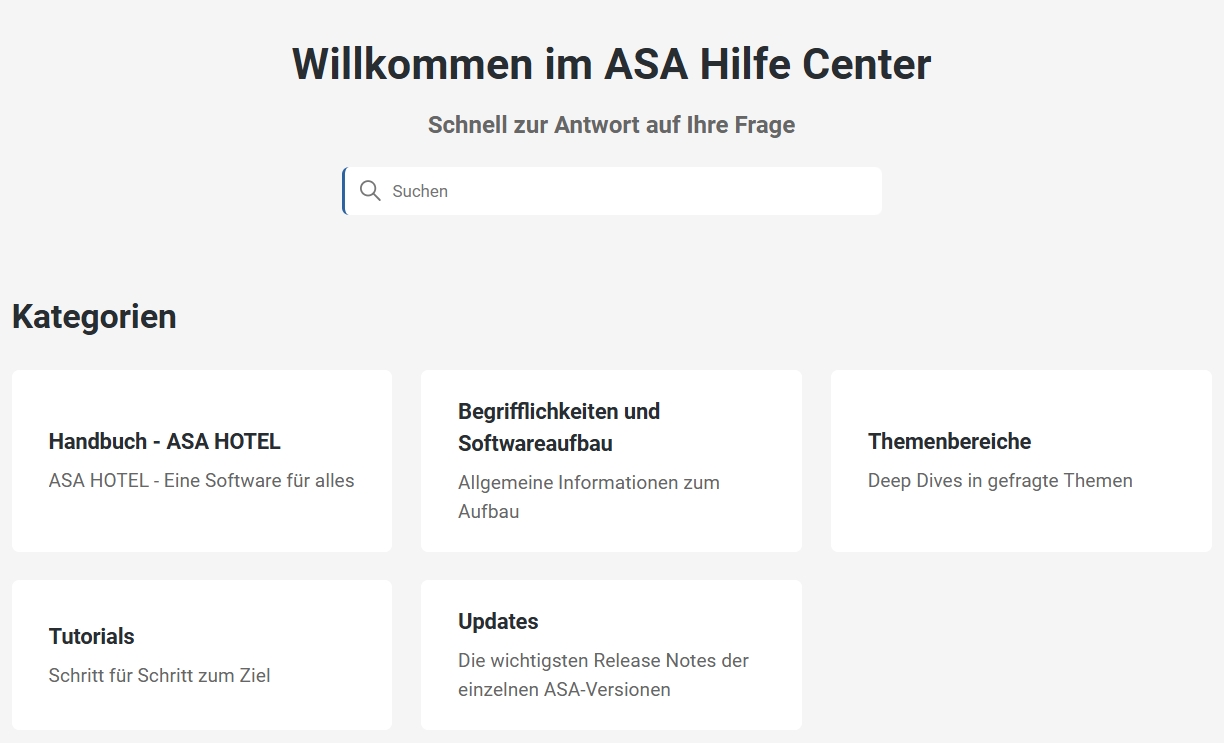ASA Hilfe Center